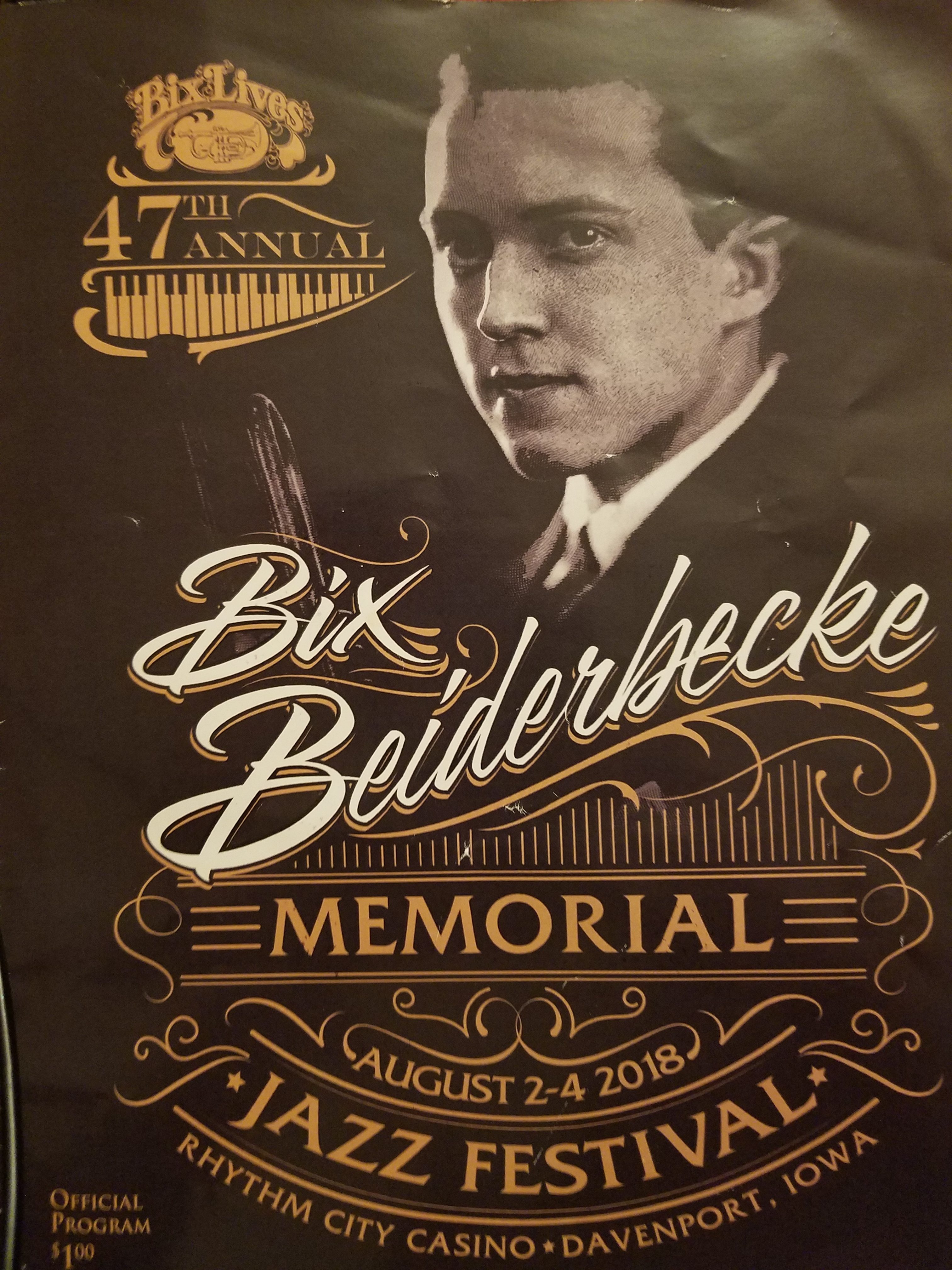 Bix Beiderbecke Memorial Jazz Festival 2018